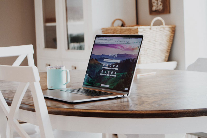 laptop computer showing Google Search